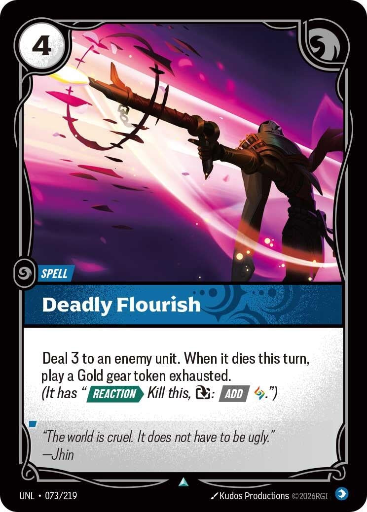 Image for Deadly Flourish (073/219) (Unleashed) - Riftbound: League of Legends Trading Card Game
