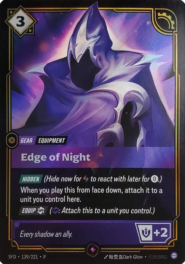Image for Edge of Night (Top 8) (139/221) (Riftbound Organized Play Promotional Cards) - Riftbound: League of Legends Trading Card Game