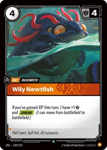 Image for Wily Newtfish (108/219) (Unleashed) - Riftbound: League of Legends Trading Card Game