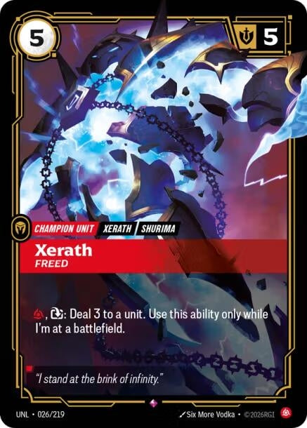 Image for Xerath - Freed (026/219) (Unleashed) - Riftbound: League of Legends Trading Card Game