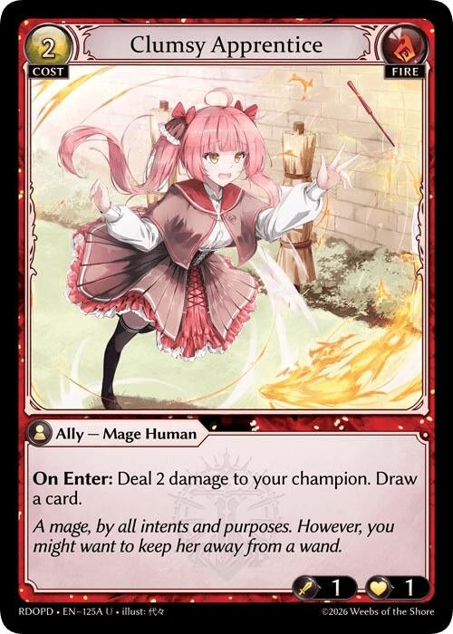 Image for Clumsy Apprentice (125A) (125A) (Radiant Origins: Pantheon) - Grand Archive TCG