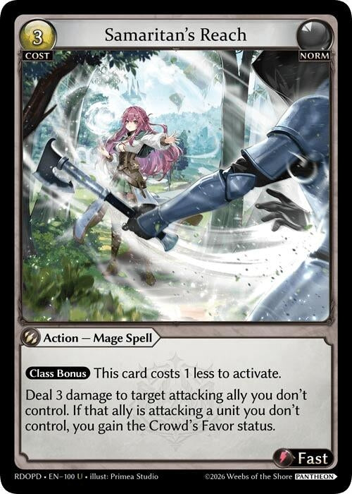 Image for Samaritan's Reach (100) (Radiant Origins: Pantheon) - Grand Archive TCG