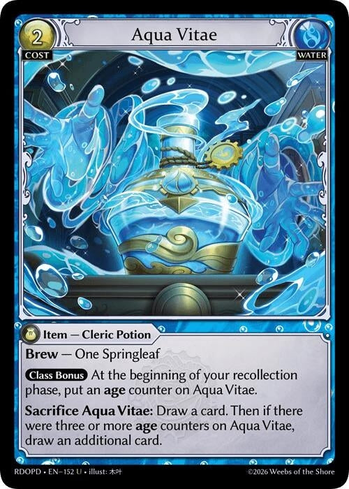 Image for Aqua Vitae (152) (Radiant Origins: Pantheon) - Grand Archive TCG