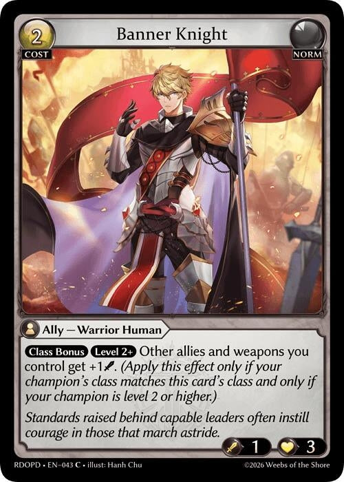 Image for Banner Knight (043) (Radiant Origins: Pantheon) - Grand Archive TCG