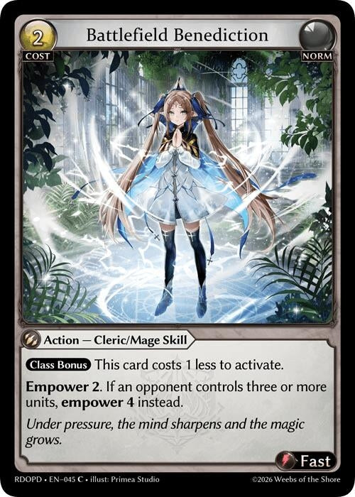 Image for Battlefield Benediction (045) (Radiant Origins: Pantheon) - Grand Archive TCG