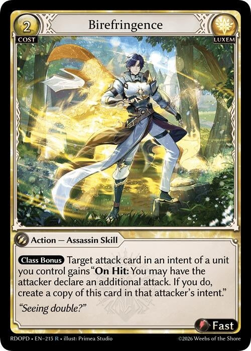 Image for Birefringence (215) (Radiant Origins: Pantheon) - Grand Archive TCG