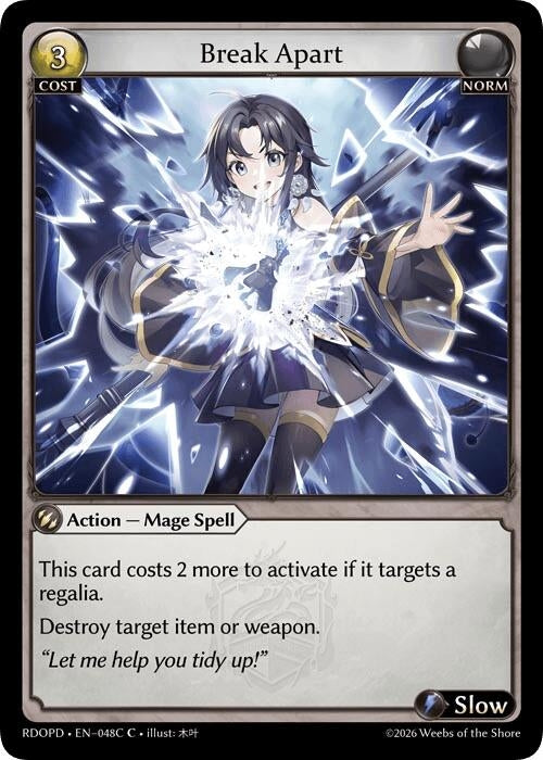 Image for Break Apart (048C) (048C) (Radiant Origins: Pantheon) - Grand Archive TCG