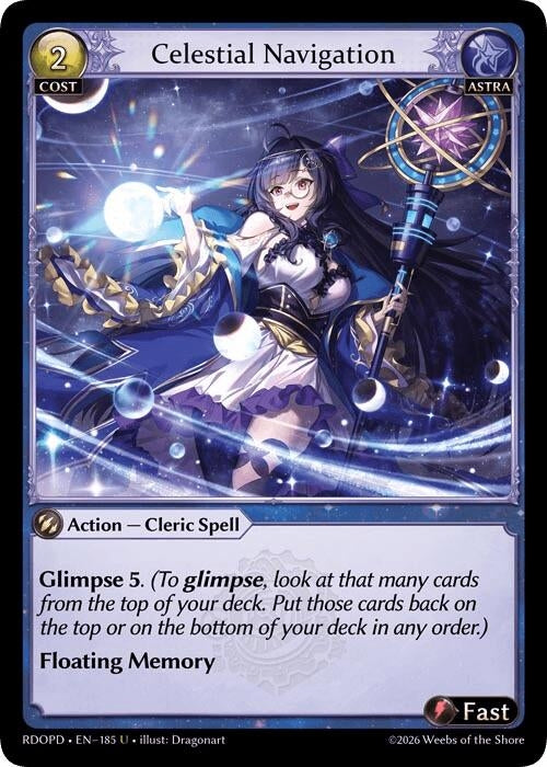 Image for Celestial Navigation (185) (Radiant Origins: Pantheon) - Grand Archive TCG