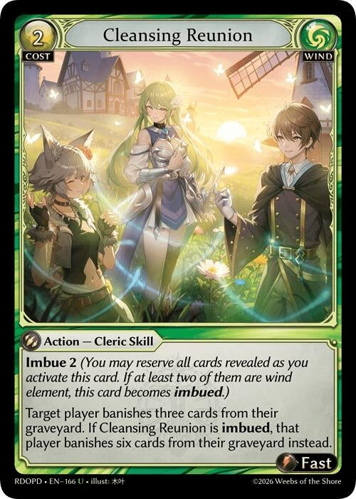 Image for Cleansing Reunion (166) (Radiant Origins: Pantheon) - Grand Archive TCG