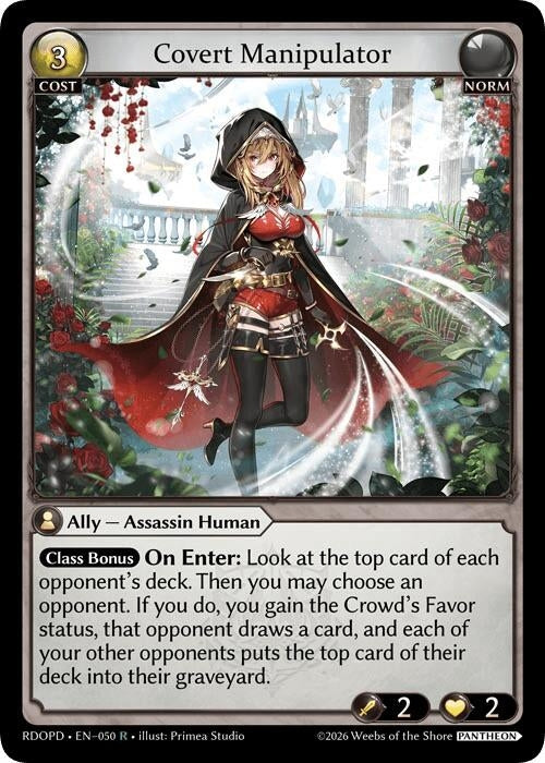 Image for Covert Manipulator (050) (Radiant Origins: Pantheon) - Grand Archive TCG