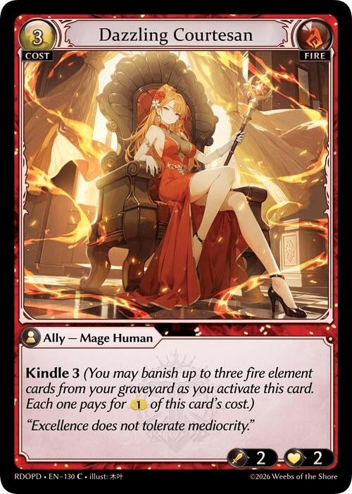 Image for Dazzling Courtesan (130) (Radiant Origins: Pantheon) - Grand Archive TCG
