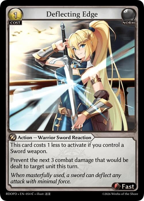 Image for Deflecting Edge (054) (Radiant Origins: Pantheon) - Grand Archive TCG