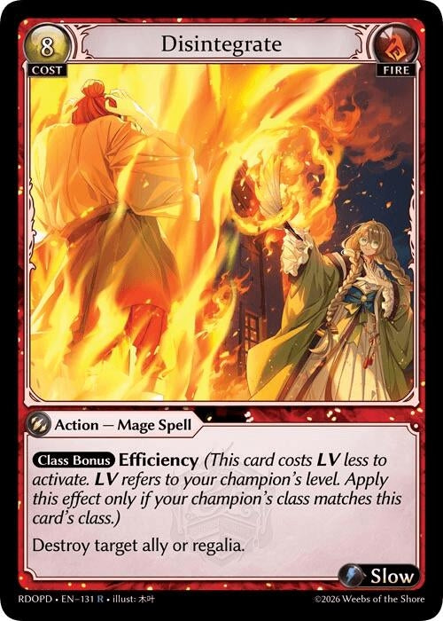 Image for Disintegrate (131) (Radiant Origins: Pantheon) - Grand Archive TCG