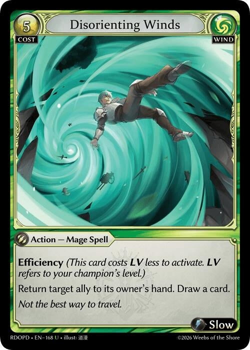 Image for Disorienting Winds (168) (Radiant Origins: Pantheon) - Grand Archive TCG