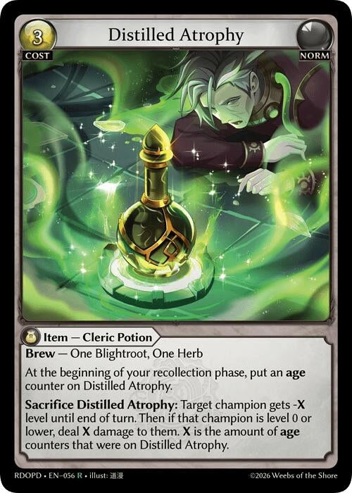 Image for Distilled Atrophy (056) (Radiant Origins: Pantheon) - Grand Archive TCG