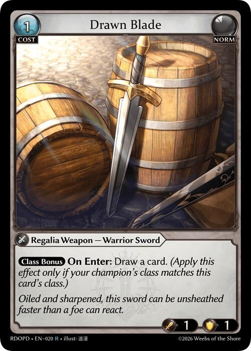 Image for Drawn Blade (020) (Radiant Origins: Pantheon) - Grand Archive TCG