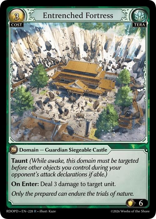 Image for Entrenched Fortress (228) (Radiant Origins: Pantheon) - Grand Archive TCG