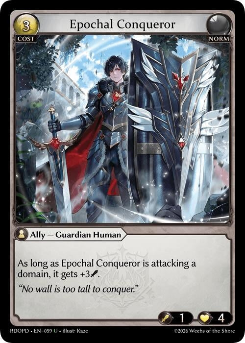Image for Epochal Conqueror (059) (Radiant Origins: Pantheon) - Grand Archive TCG