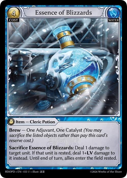 Image for Essence of Blizzards (155) (Radiant Origins: Pantheon) - Grand Archive TCG