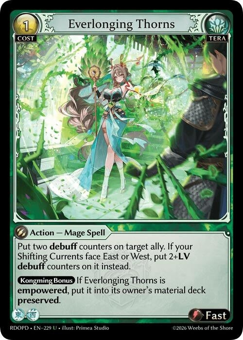 Image for Everlonging Thorns (229) (Radiant Origins: Pantheon) - Grand Archive TCG