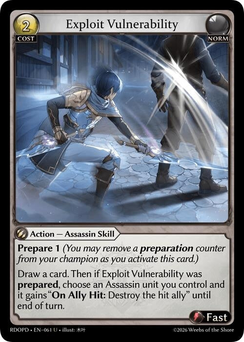 Image for Exploit Vulnerability (061) (Radiant Origins: Pantheon) - Grand Archive TCG