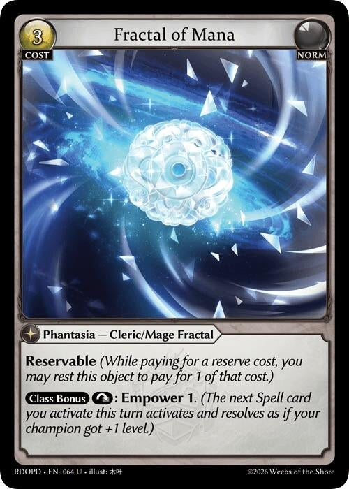Image for Fractal of Mana (064) (Radiant Origins: Pantheon) - Grand Archive TCG