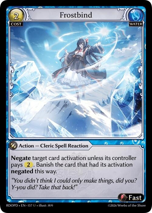 Image for Frostbind (157) (Radiant Origins: Pantheon) - Grand Archive TCG