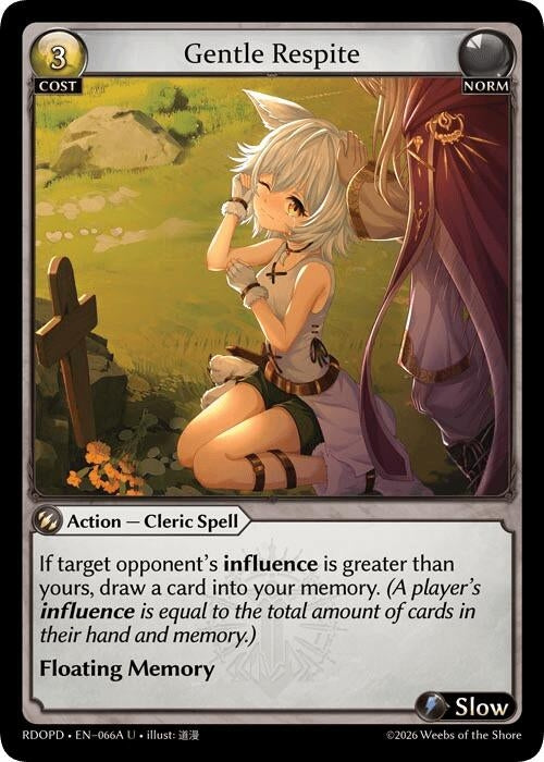 Image for Gentle Respite (066A) (066A) (Radiant Origins: Pantheon) - Grand Archive TCG