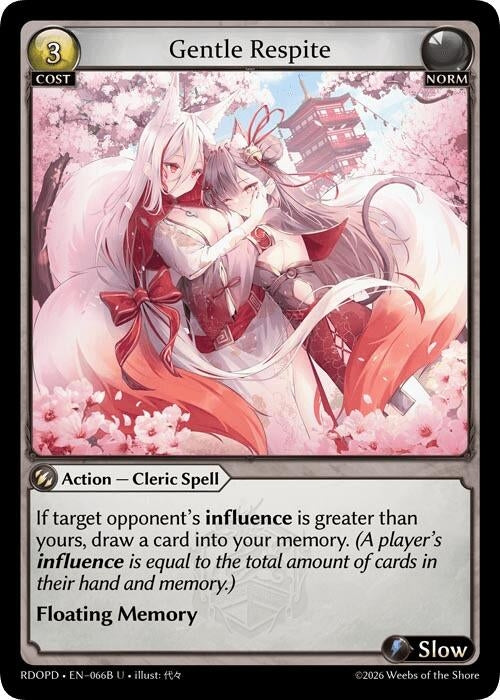 Image for Gentle Respite (066B) (066B) (Radiant Origins: Pantheon) - Grand Archive TCG