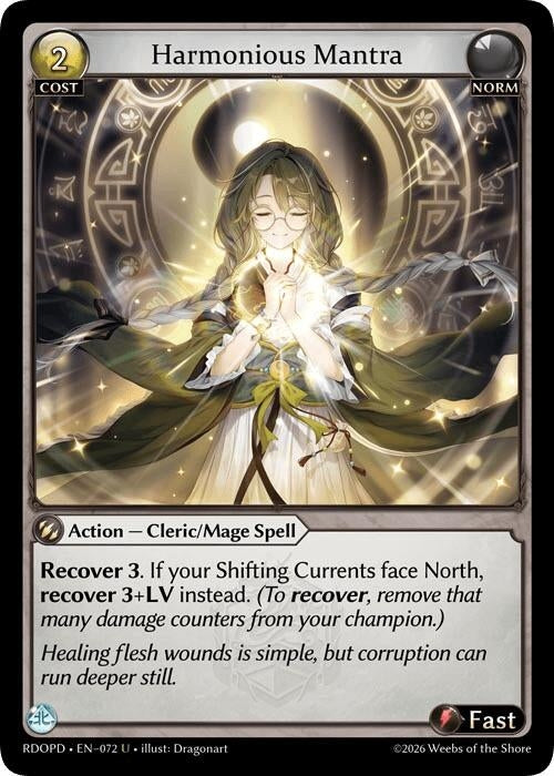 Image for Harmonious Mantra (072) (Radiant Origins: Pantheon) - Grand Archive TCG