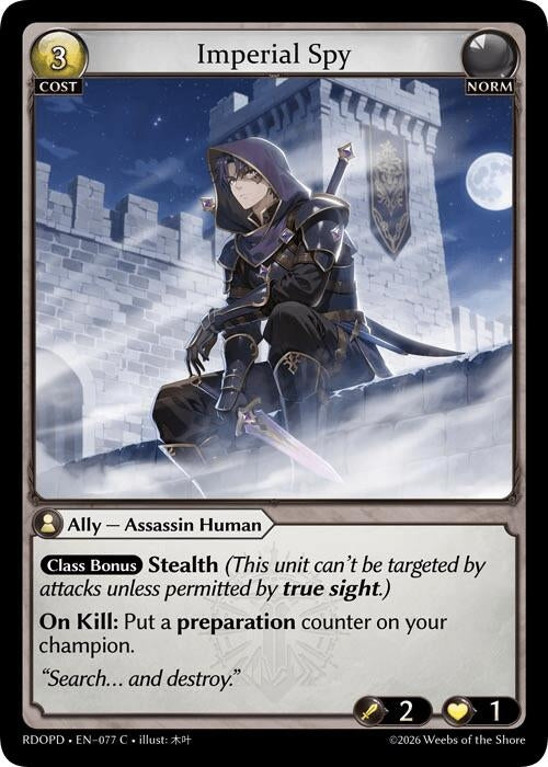 Image for Imperial Spy (077) (Radiant Origins: Pantheon) - Grand Archive TCG