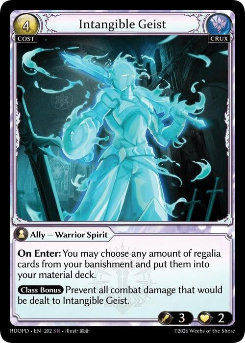 Image for Intangible Geist (202) (Radiant Origins: Pantheon) - Grand Archive TCG