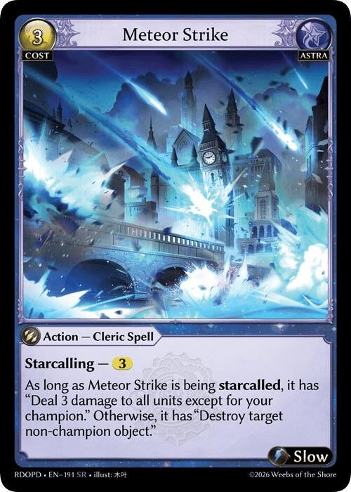 Image for Meteor Strike (191) (Radiant Origins: Pantheon) - Grand Archive TCG