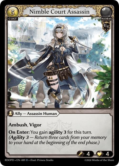 Image for Nimble Court Assassin (089) (Radiant Origins: Pantheon) - Grand Archive TCG