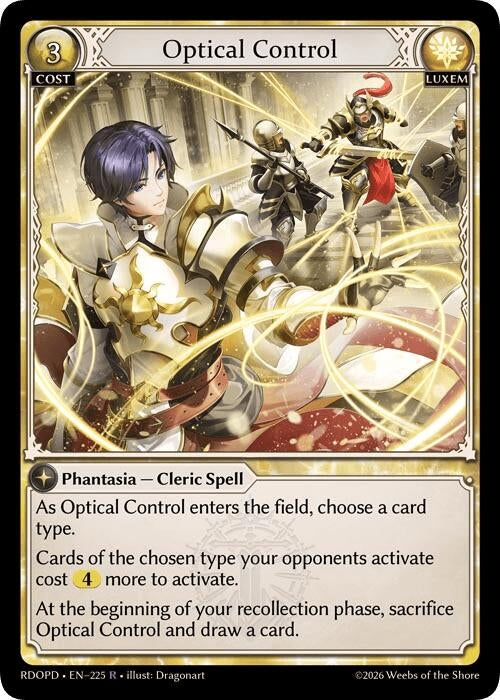 Image for Optical Control (225) (Radiant Origins: Pantheon) - Grand Archive TCG