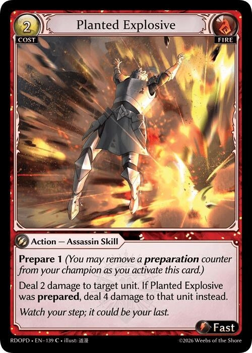 Image for Planted Explosive (139) (Radiant Origins: Pantheon) - Grand Archive TCG
