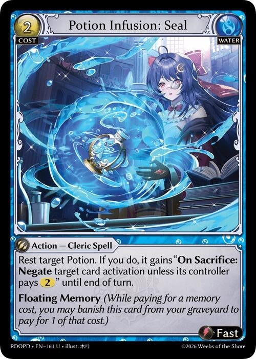 Image for Potion Infusion: Seal (161) (Radiant Origins: Pantheon) - Grand Archive TCG