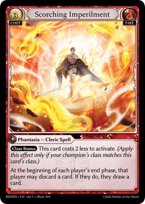 Image for Scorching Imperilment (144) (Radiant Origins: Pantheon) - Grand Archive TCG