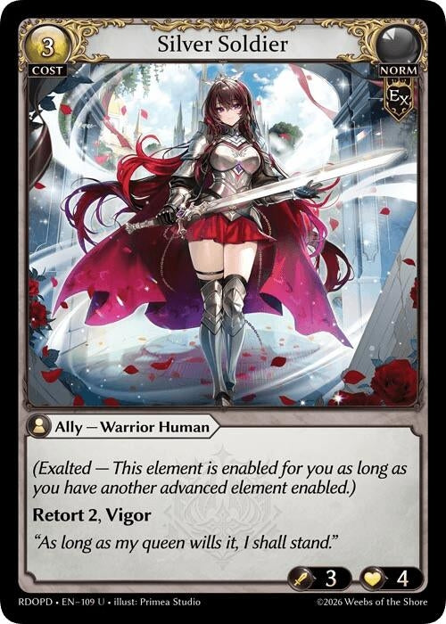 Image for Silver Soldier (109) (Radiant Origins: Pantheon) - Grand Archive TCG