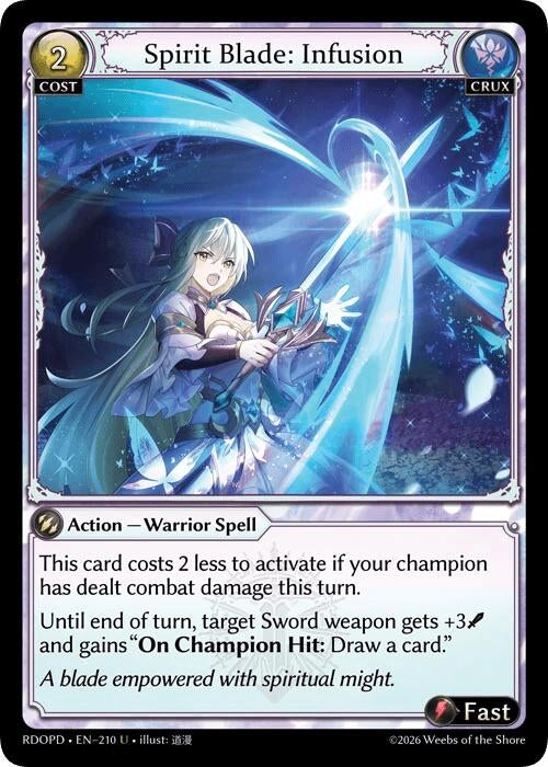 Image for Spirit Blade: Infusion (210) (Radiant Origins: Pantheon) - Grand Archive TCG
