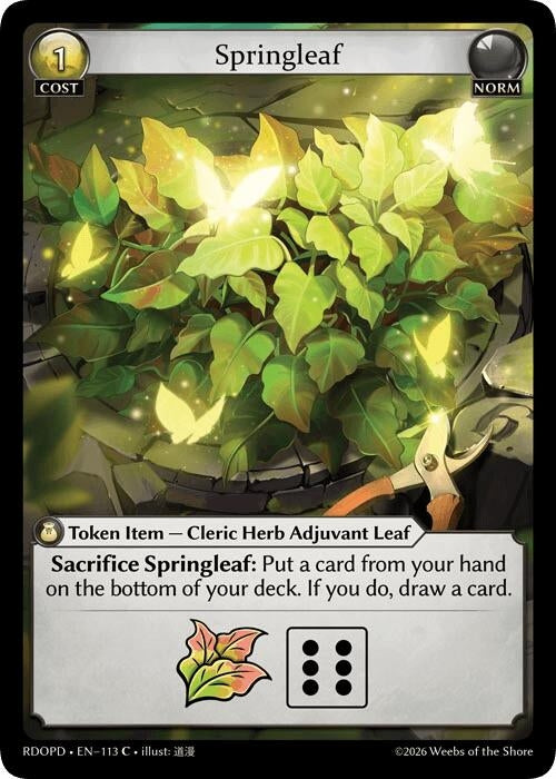 Image for Springleaf (113) (Radiant Origins: Pantheon) - Grand Archive TCG