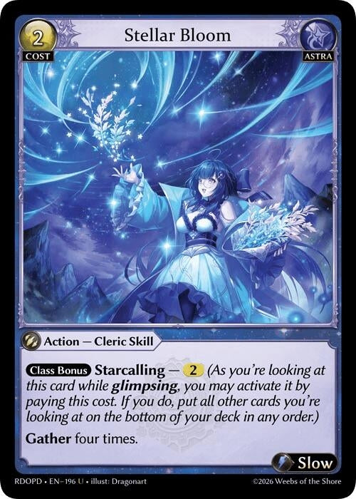 Image for Stellar Bloom (196) (Radiant Origins: Pantheon) - Grand Archive TCG