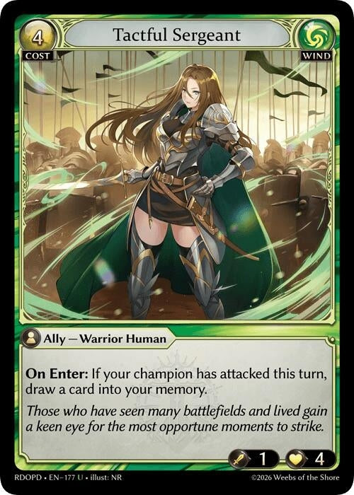 Image for Tactful Sergeant (177) (Radiant Origins: Pantheon) - Grand Archive TCG