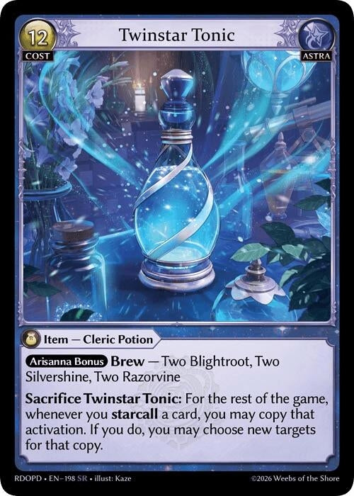 Image for Twinstar Tonic (198) (Radiant Origins: Pantheon) - Grand Archive TCG