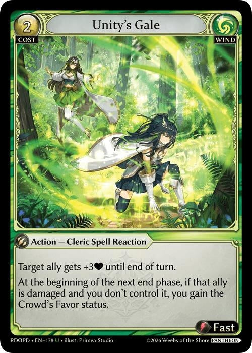 Image for Unity's Gale (178) (Radiant Origins: Pantheon) - Grand Archive TCG
