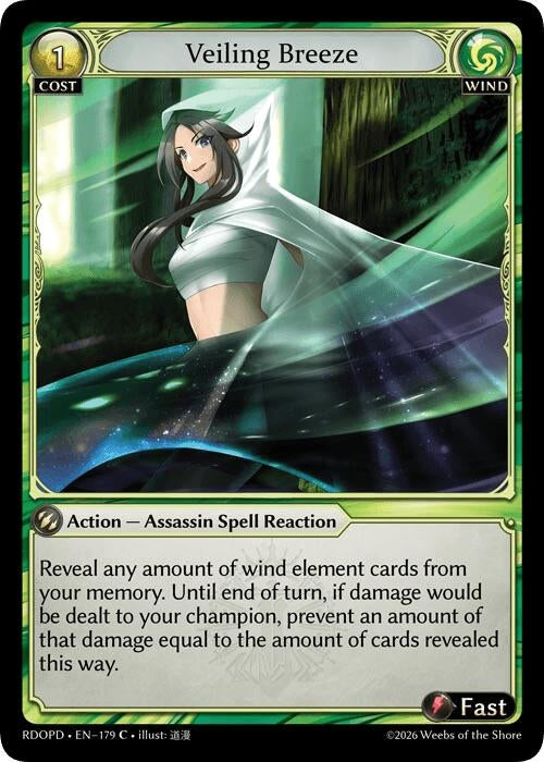 Image for Veiling Breeze (179) (Radiant Origins: Pantheon) - Grand Archive TCG