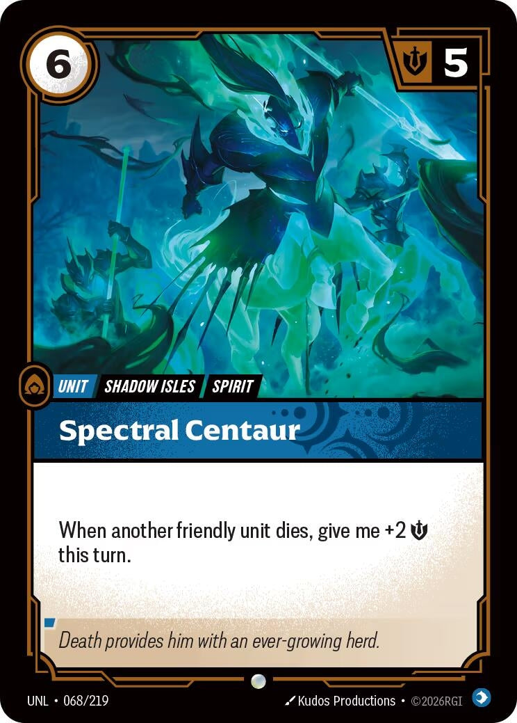 Image for Spectral Centaur (068/219) (Unleashed) - Riftbound: League of Legends Trading Card Game