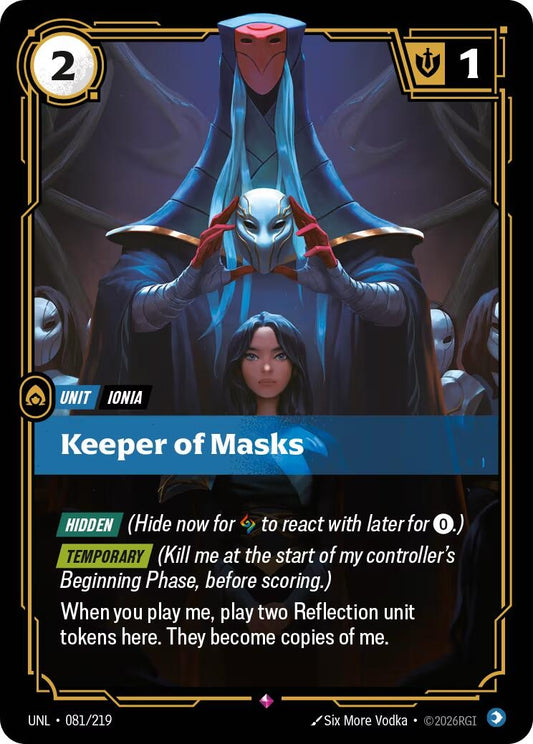 Image for Keeper of Masks (081/219) (Unleashed) - Riftbound: League of Legends Trading Card Game