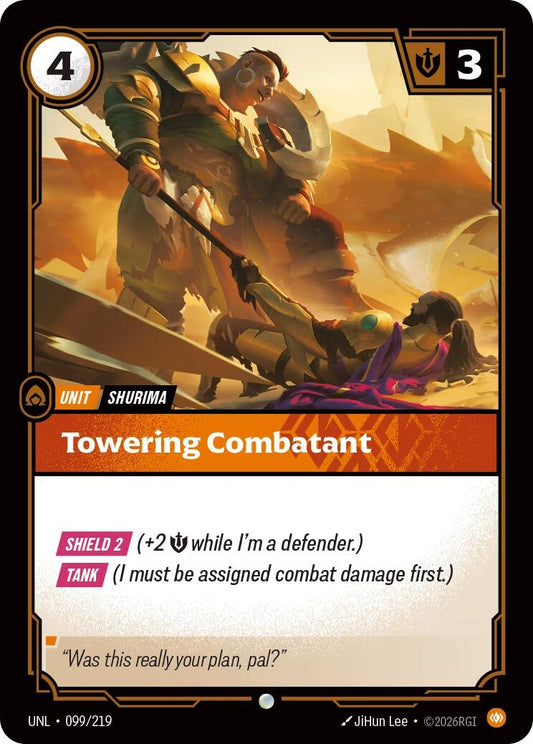 Image for Towering Combatant (099/219) (Unleashed) - Riftbound: League of Legends Trading Card Game
