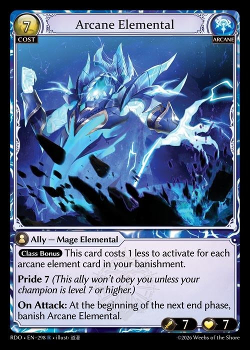 Image for Arcane Elemental (298) (Radiant Origins) - Grand Archive TCG